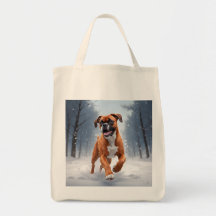 Boxer Elegant Grocery Tote Bag