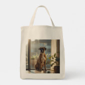 Boxer Elegant Grocery Tote Bag トートバッグ (裏面)