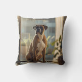 Boxer Elegant Throw Pillow クッション (裏面)