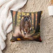 Boxer Elegant Throw Pillow クッション (ブランケット)