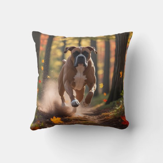 Boxer Elegant Throw Pillow クッション (裏面)