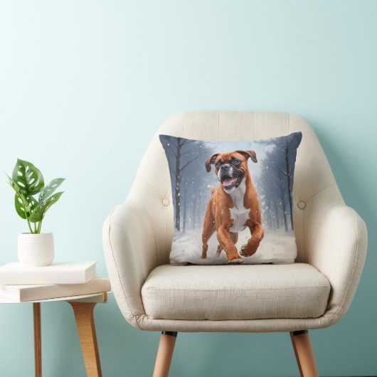 Boxer Elegant Throw Pillow クッション (椅子)
