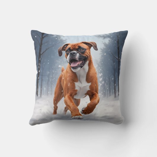 Boxer Elegant Throw Pillow クッション (裏面)