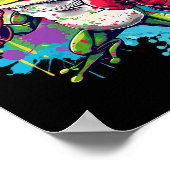 Boxer Frog With Boxing Gloves Kickboxing Funny Box ポスター (角)