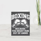 Boxer Funny Quote  カード (正面)