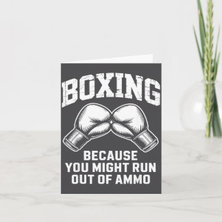 Boxer Funny Quote  カード