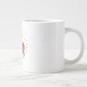 Boxer Glitter Dog Pet Lover Gift Ideas ジャンボコーヒーマグカップ (右)