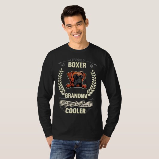 Boxer Grandma Like A Normal Grandma Only Cooler Tシャツ (正面フル)