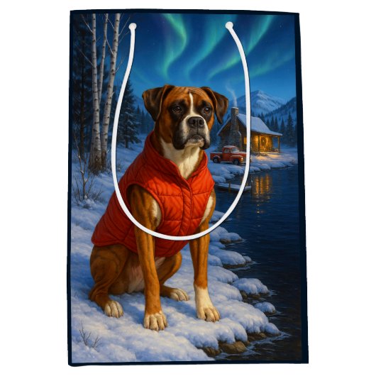 Boxer Holiday  ミディアムペーパーバッグ (正面)