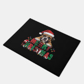 Boxer - Merry Christmas Dog Oversized T-Shirt ドアマット (アングル)