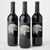 Boxer On Mountain Cool Halloween Gifts For Her ワインラベル (ボトル)