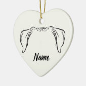 Boxer Ornament - PAWSitively Obedient  セラミックオーナメント (左)