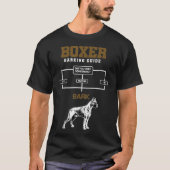 Boxer Owner Barking Dog Guide Fight Tシャツ (正面)