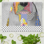 Boxer Portrait キッチンタオル (折り畳み)