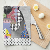 Boxer Portrait キッチンタオル (四つ折り)