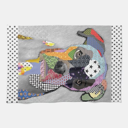 Boxer Portrait キッチンタオル (横)