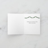 Boxer Puppy Santa Hat Christmas シーズンカード (内部)