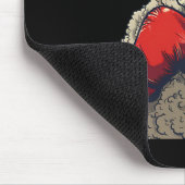 Boxer Sheep With Boxing Gloves Kickboxing Funny Bo マウスパッド (コーナー)