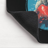 Boxer Sheep With Boxing Gloves Kickboxing Funny Bo マウスパッド (コーナー)