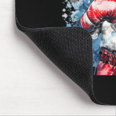 Boxer Sheep With Boxing Gloves Kickboxing Funny Bo マウスパッド (コーナー)
