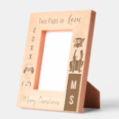 Boxer Shih Tzu Christmas Sunglasses Scarf レーザー彫刻フレーム (左)