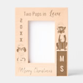 Boxer Shih Tzu Christmas Sunglasses Scarf レーザー彫刻フレーム (正面)