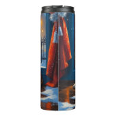 Boxer with Christmas Lights Holiday タンブラー (裏面)