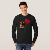Boxer With Heart Balloon Valentines Day Love Boys Tシャツ (正面フル)