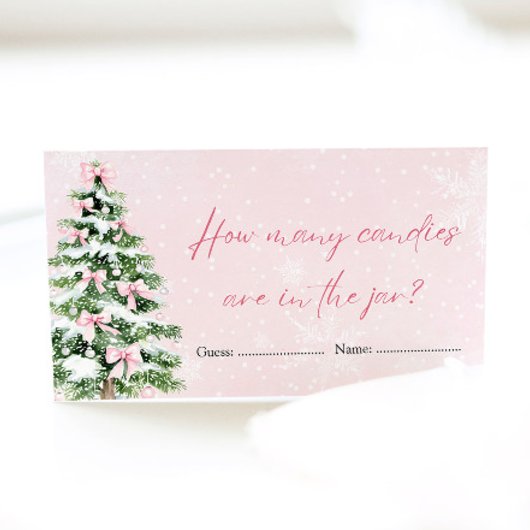 Boxesクリスマスキャンディーズ赤ちゃんシャワーゲーム エンクロージャーカード