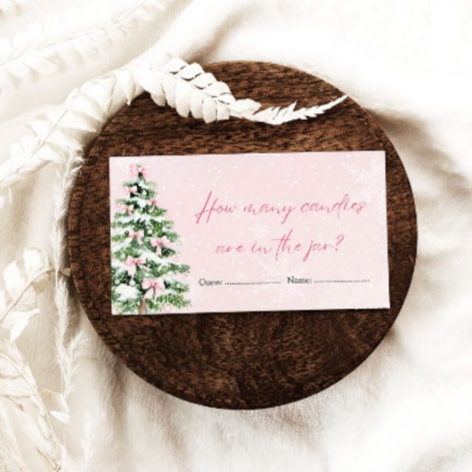 Boxesクリスマスキャンディーズ赤ちゃんシャワーゲーム エンクロージャーカード