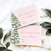 Boxesクリスマスキャンディーズ赤ちゃんシャワーゲーム 招待状