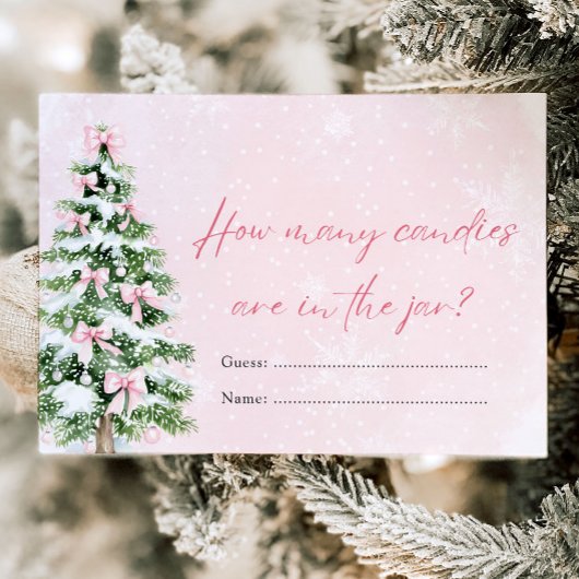 Boxesクリスマスキャンディーズ赤ちゃんシャワーゲーム 招待状