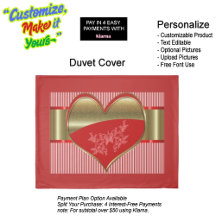 Boxes of Hearts Duvet Cover