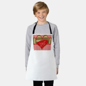 Boxes of Hearts Small Apron エプロン (着用した状態)