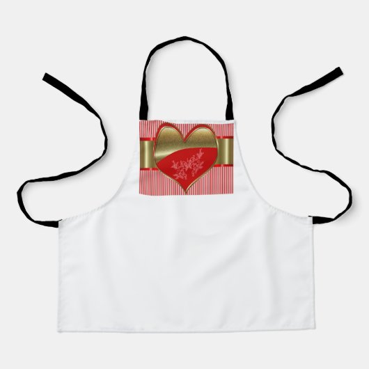 Boxes of Hearts Small Apron エプロン (正面)