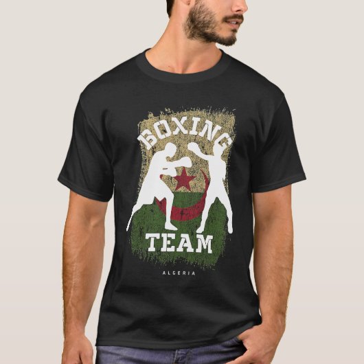 Boxing Algeria Combat Sports Fighter Boxing Tシャツ (正面)
