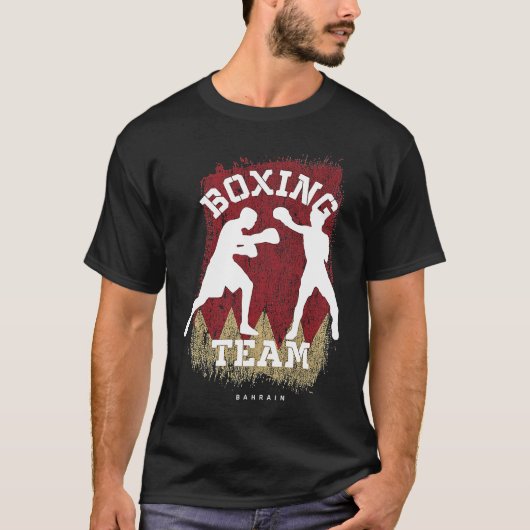Boxing Bahrain Combat Sports Fighter Boxing Tシャツ (正面)
