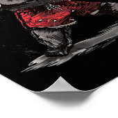 Boxing Bear Lover Boxing Gloves Kickboxing Funny B ポスター (角)