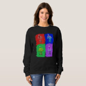 Boxing Box Boxer Pop Art スウェットシャツ (正面フル)