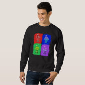 Boxing Box Boxer Pop Art スウェットシャツ (正面フル)