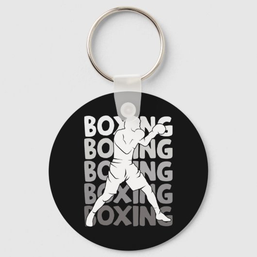 Boxing Boxer Boys Men Kids 2  キーホルダー (正面)