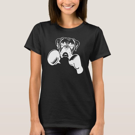 boxing Boxer dog Boxer dog mom Boxer dog dad Tシャツ (正面)