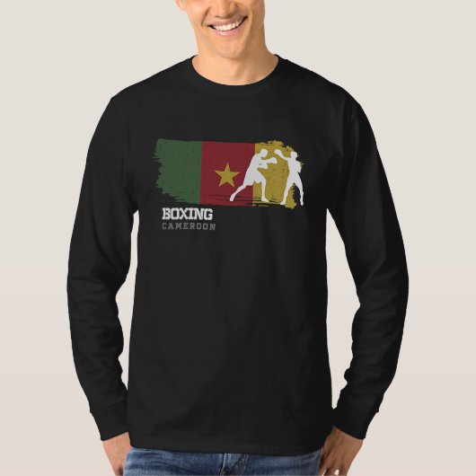 Boxing Cameroon Combat Sports Fighter Boxing Tシャツ (正面)