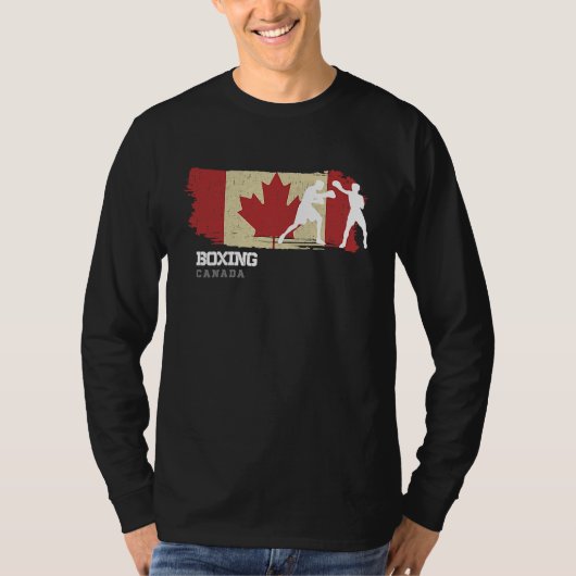 Boxing Canada Combat Sports Fighter Boxing Tシャツ (正面)