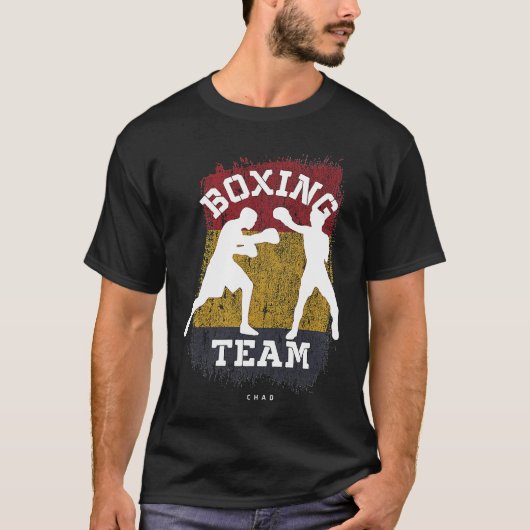 Boxing Chad Combat Sports Fighter Boxing Tシャツ (正面)