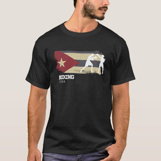Boxing Cuba Combat Sports Fighter Boxing Tシャツ (正面)