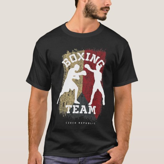 Boxing Czech Republic Combat Sports Fighter Boxing Tシャツ (正面)
