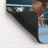 Boxing Dachshunds Mousepad マウスパッド (コーナー)