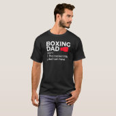Boxing Dad Definition The Coolest Title A Dad Can Tシャツ (正面フル)