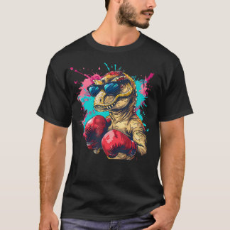 Boxing Dinosaur Boxer T-Rex Kickboxing Dino Tシャツ